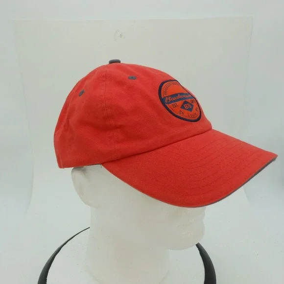 Budweiser Dale Earnhardt Jr 8 NASCAR Racing Red Baseball Cap Hat Men - Picture 7 of 11